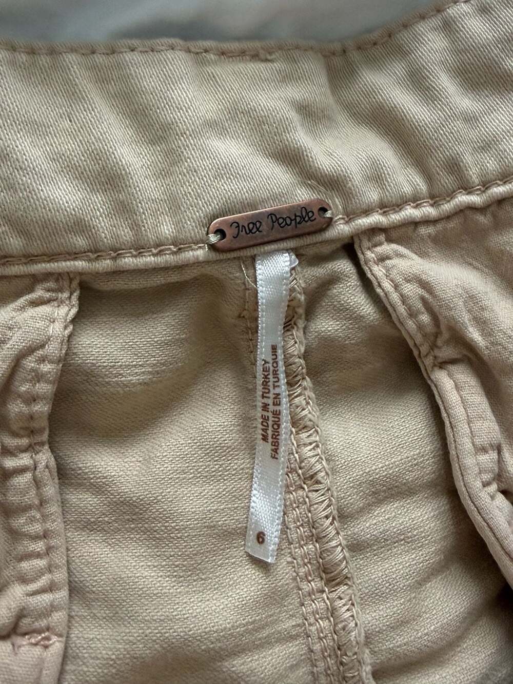 Free People Billie Chino High-Waisted Pleated Shorts - Picture 7 of 7